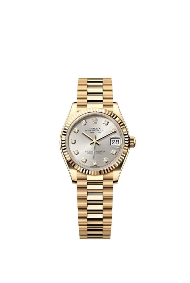 Rolex | Datejust | 278278 | Yellow gold | 31 x 37 mm | Yellow gold | Silver (solid) | Automatic