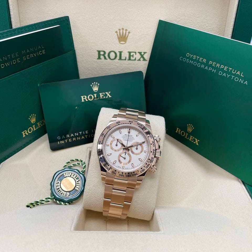Rolex | Daytona | 116505 | Rose gold | 40 mm | Rose gold | White | Automatic