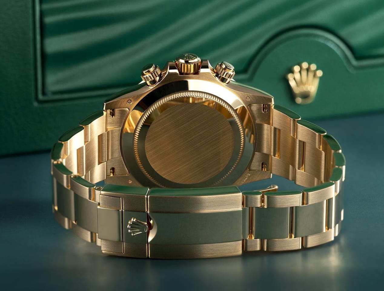 Rolex | Daytona | 116508 | Yellow gold | 40 mm | Yellow gold | Green | Automatic
