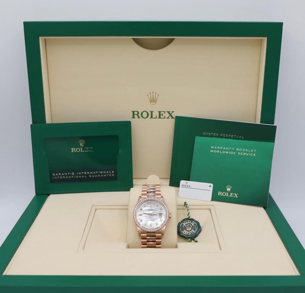 Rolex | Day-Date | 128345RBR | Rose gold | 36 x 43 mm | Rose gold | Mother of pearl | Automatic