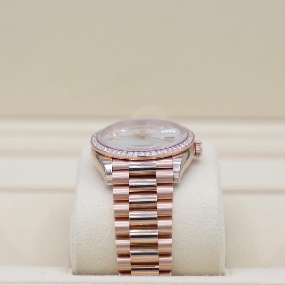 Rolex | Day-Date | 128345RBR | Rose gold | 36 x 43 mm | Rose gold | Mother of pearl | Automatic