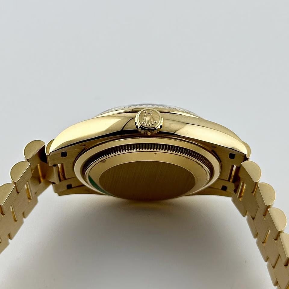 Rolex | Day-Date | 128238 | Steel | 36 mm | Gold/Steel | Green | Automatic