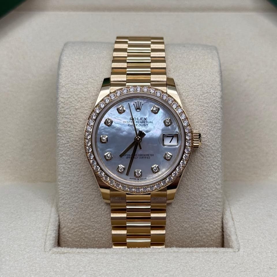 Rolex | Datejust | 278288RBR | Yellow gold | 31 mm | Yellow gold | Mother of pearl | Automatic