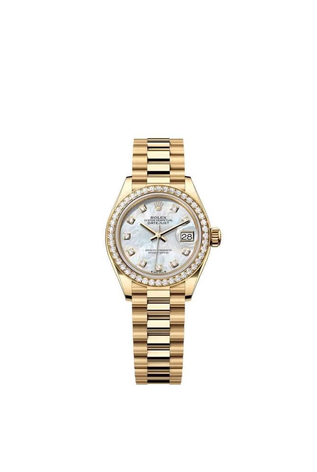 Rolex | Datejust | 279138RBR | Yellow gold | 28 mm | Yellow gold | Mother of pearl | Automatic