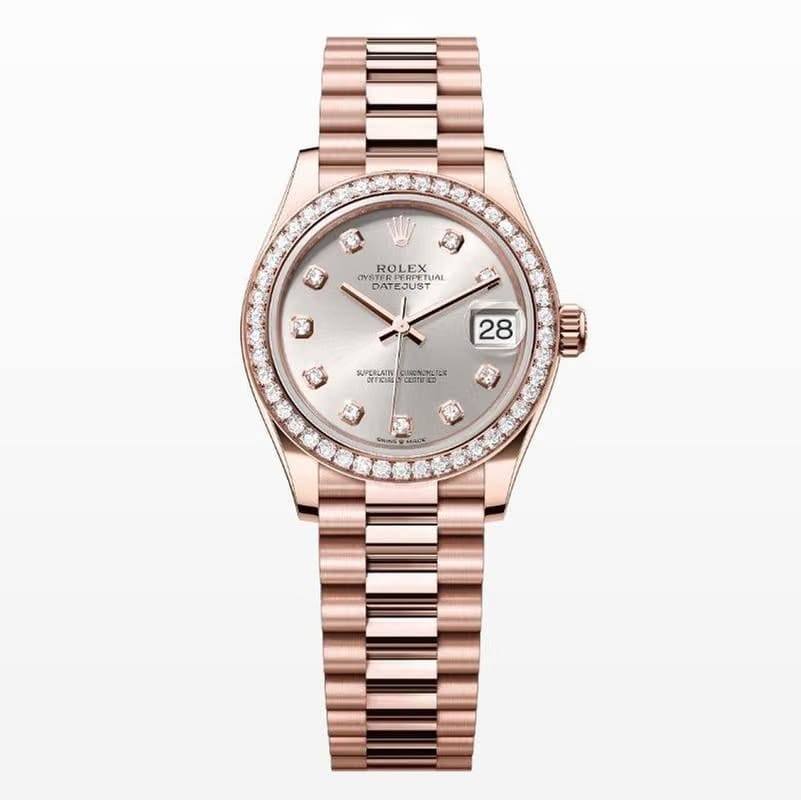 Rolex | Datejust | 278285RBR | Rose gold | 31 mm | Rose gold | Silver | Automatic