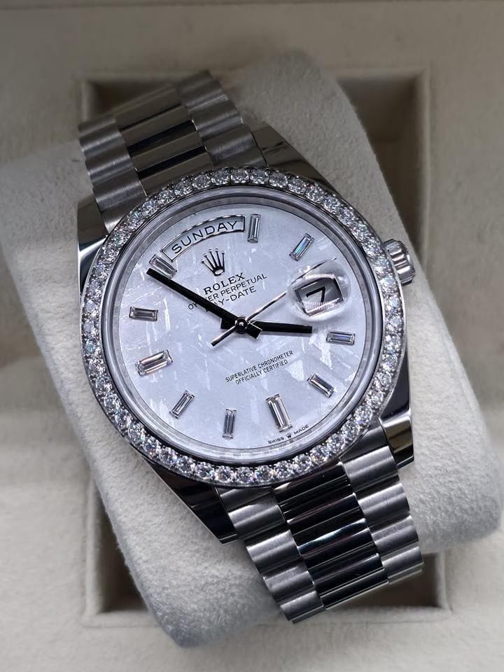 Rolex | Day-Date | 228349RBR | White gold | 40 x 48 mm | White gold | Meteorite | Automatic