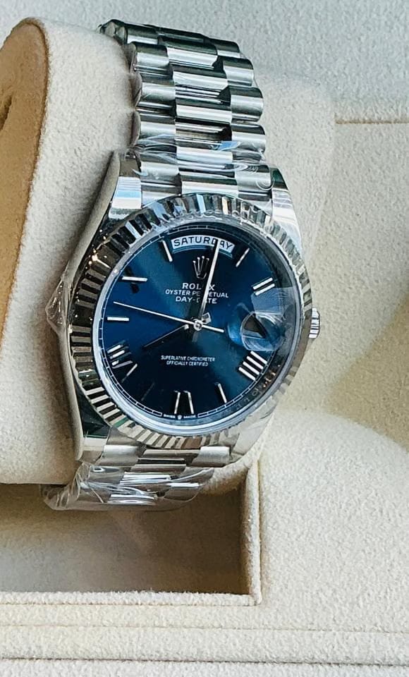 Rolex | Day-Date | 228236 | Platinum | 40 mm | Platinum | Blue | Automatic