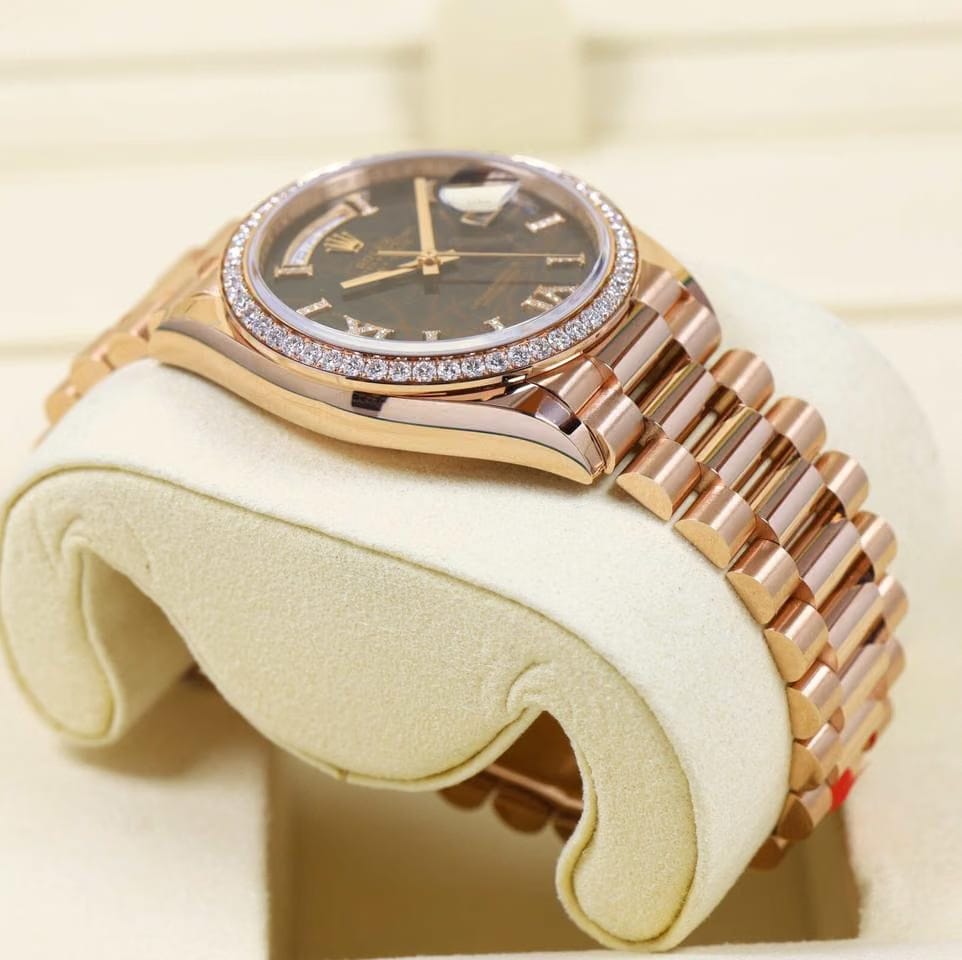 Rolex | Day-Date | 128345RBR | Rose gold | 36 mm | Brown