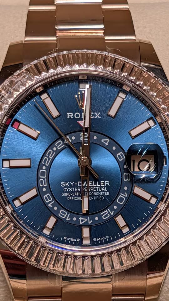 Rolex | Sky-Dweller | 336935 | 42 mm | Rose gold | Blue | Manual winding