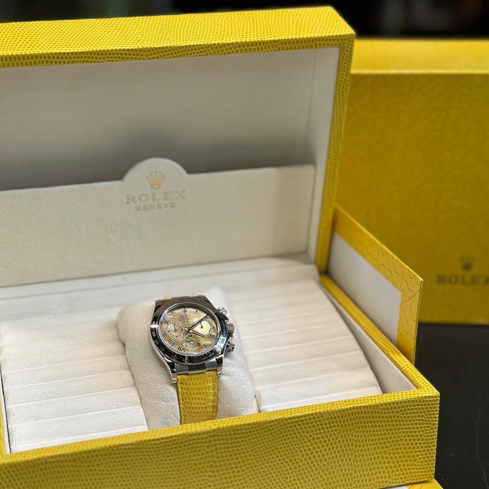 Rolex | Daytona | 116519 | White gold | 40 mm | Lizard skin | Mother of pearl | Automatic