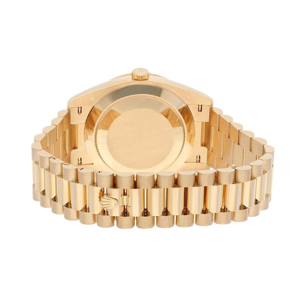Rolex | Day-Date | 228348RBR-0002 | 40 mm | Yellow gold | Champagne | Automatic