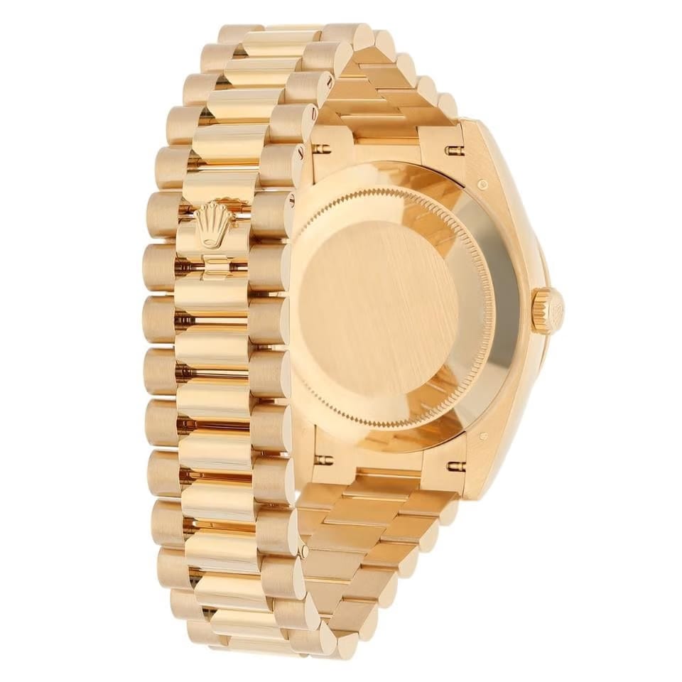 Rolex | Day-Date | 228348RBR-0002 | 40 mm | Yellow gold | Champagne | Automatic