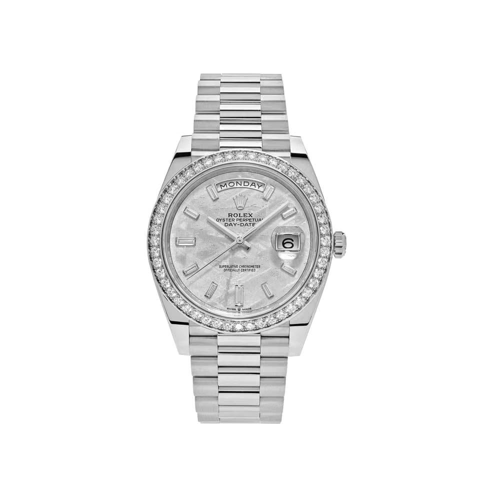 Rolex | Day-Date | 228349RBR-0040 | White gold | 40 mm | White gold | Meteorite | Automatic
