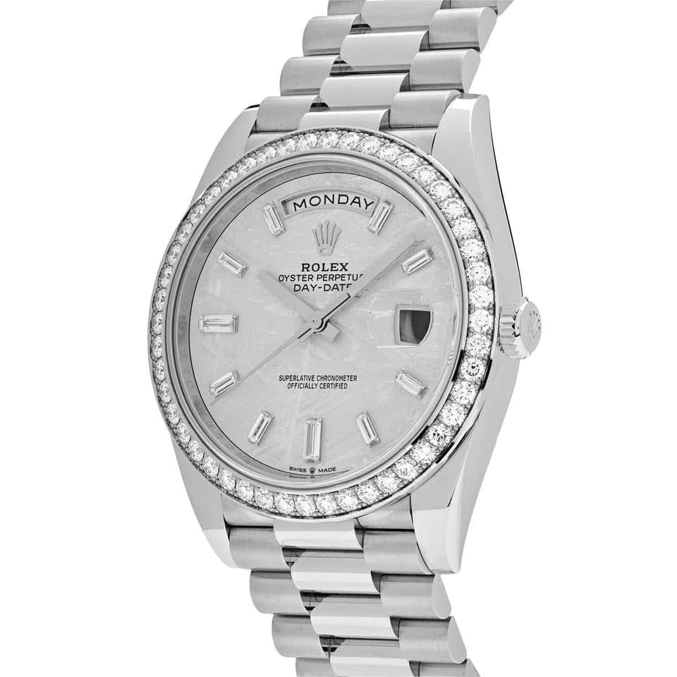 Rolex | Day-Date | 228349RBR-0040 | White gold | 40 mm | White gold | Meteorite | Automatic