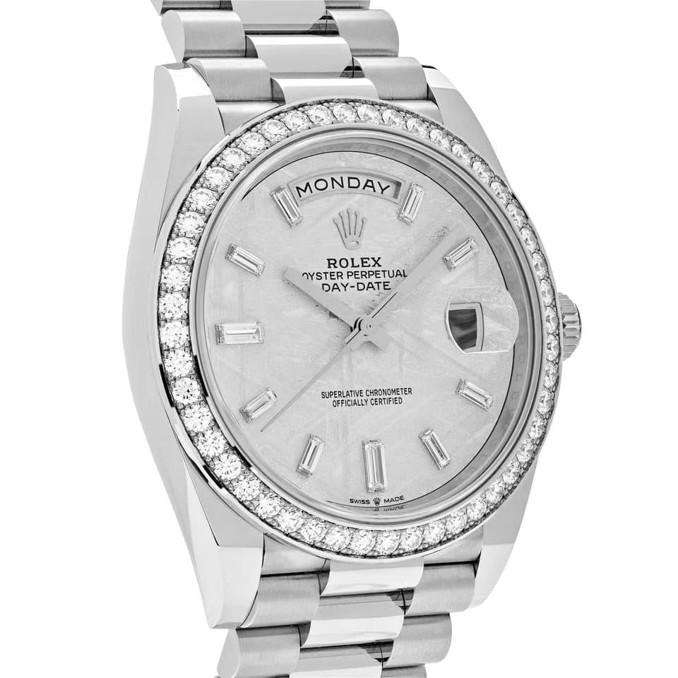 Rolex | Day-Date | 228349RBR-0040 | White gold | 40 mm | White gold | Meteorite | Automatic