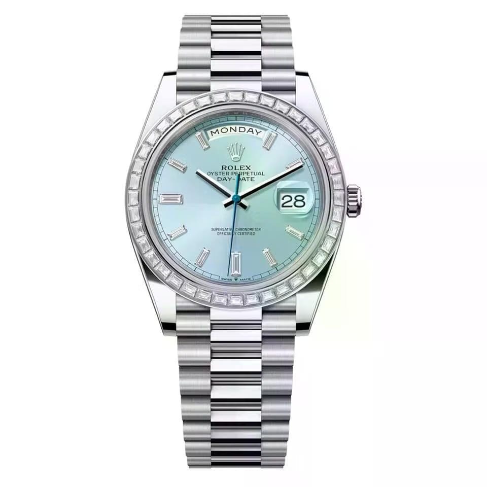 Rolex | Day-Date | 228396TBR-0002 | 40 mm | Platinum | Blue | Automatic