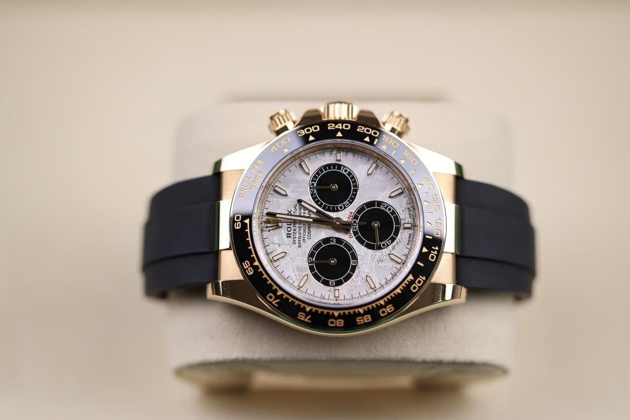 Rolex | Daytona | 126518ln | Yellow gold | 40 mm | Rubber | Turquoise | Automatic