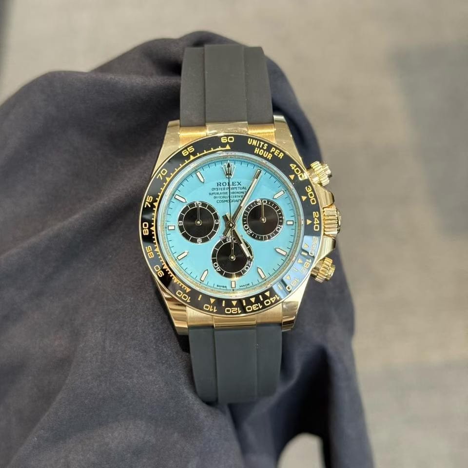 Rolex | Daytona | 126518ln | Yellow gold | 40 mm | Rubber | Blue | Automatic