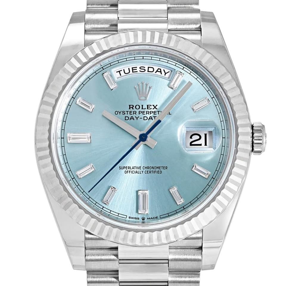 Rolex | Day-Date | 228236a | Platinum | 40 Mm | Blue | Automatic