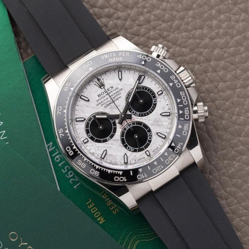 Rolex | Daytona | 126519LN-0006 | White gold | 40 mm | Rubber | Meteorite | Automatic