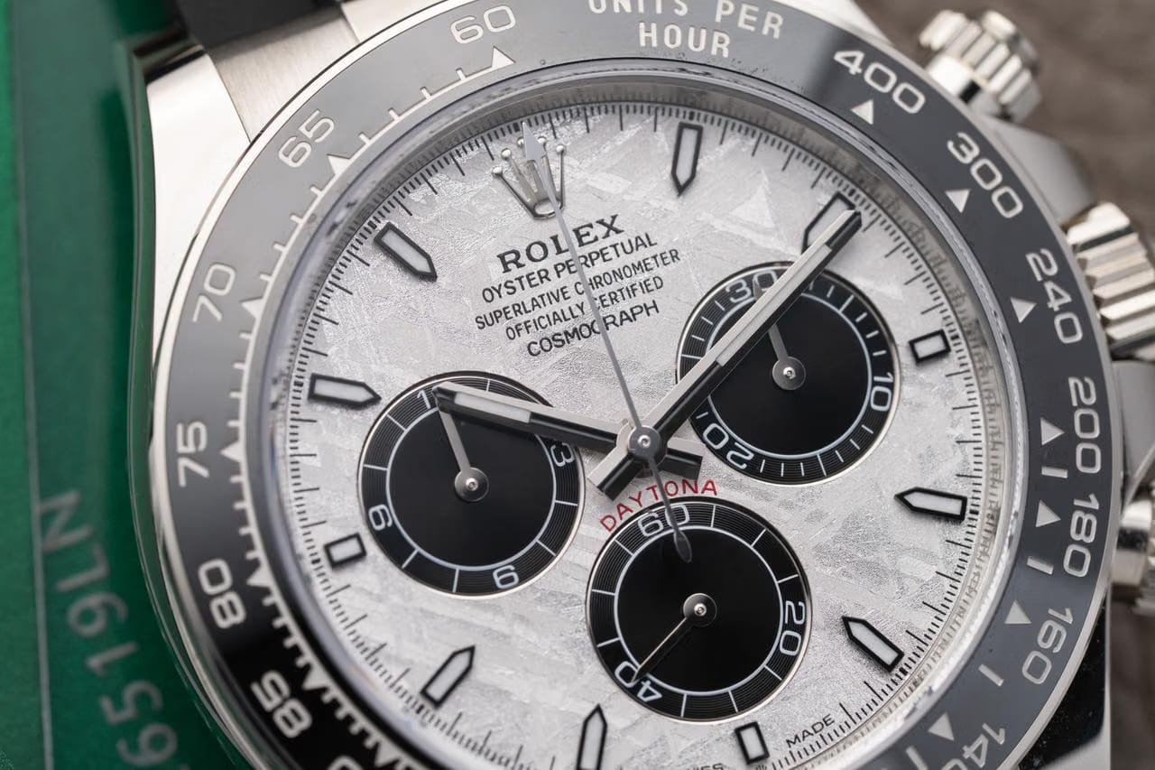 Rolex | Daytona | 126519LN-0006 | White gold | 40 mm | Rubber | Meteorite | Automatic