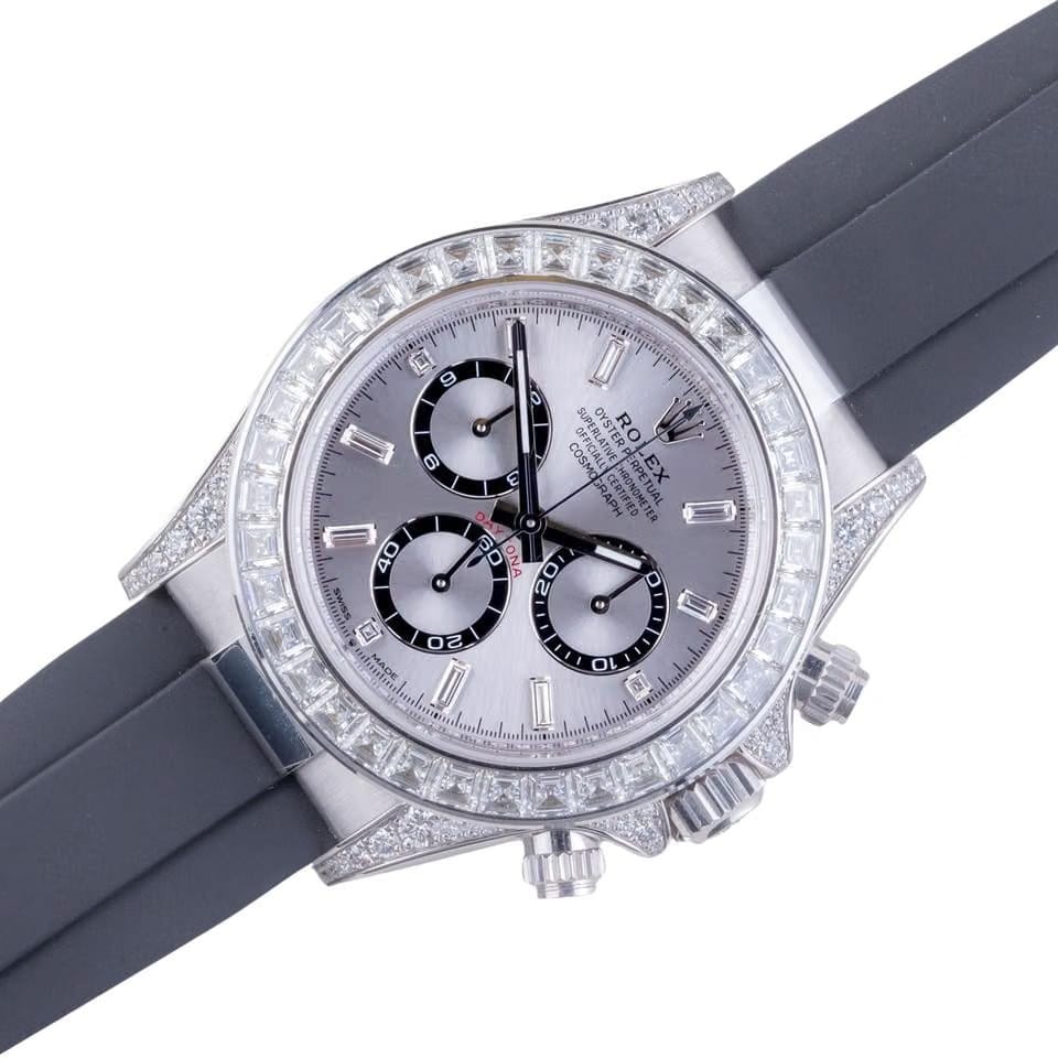 Rolex | Daytona | 126539TBR | White gold | 40 mm | Rubber | Silver | Automatic