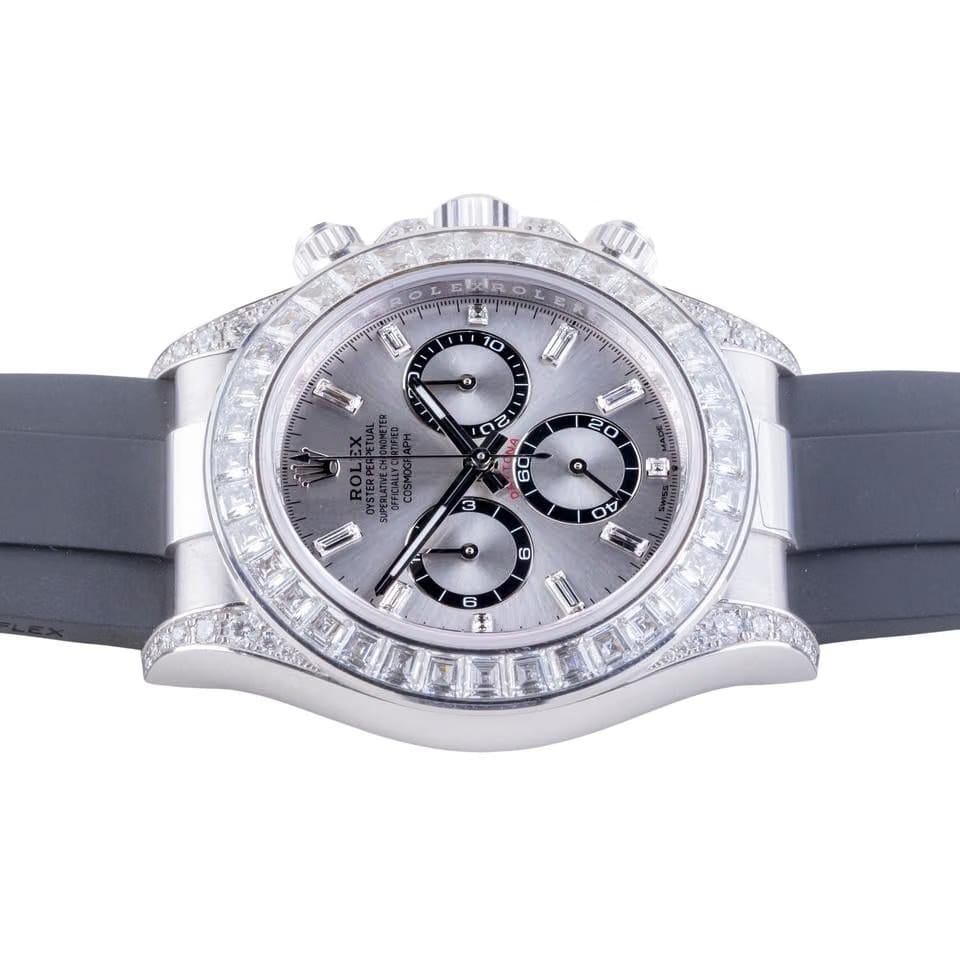 Rolex | Daytona | 126539TBR | White gold | 40 mm | Rubber | Silver | Automatic