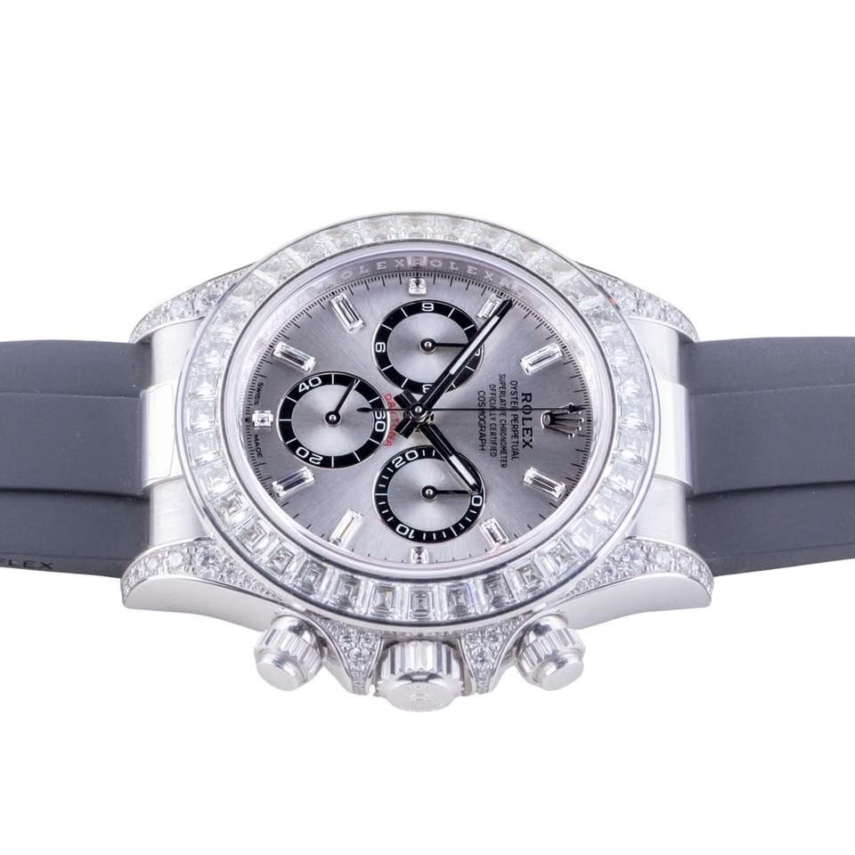 Rolex | Daytona | 126539TBR | White gold | 40 mm | Rubber | Silver | Automatic