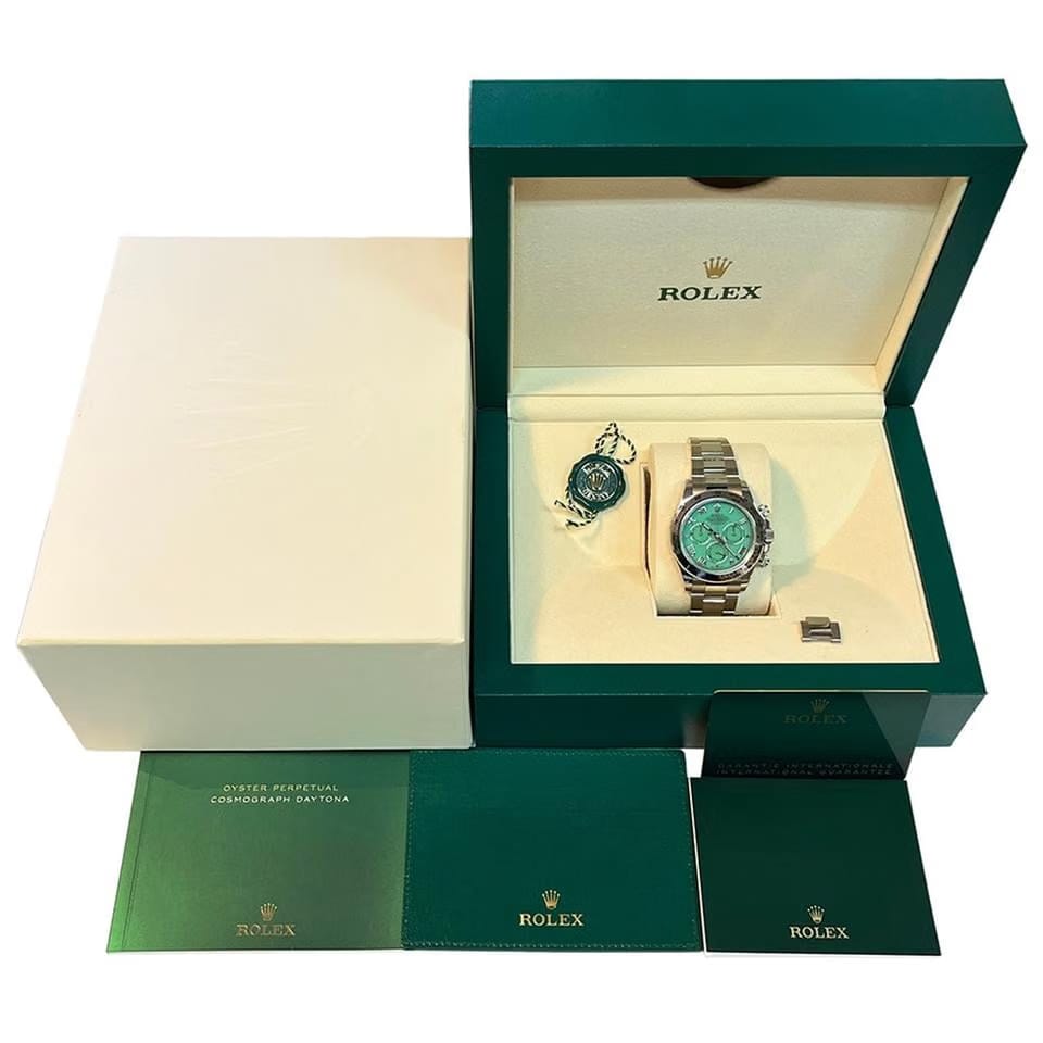 Rolex | Daytona | 116509 | White gold | 40 mm | White gold | Green | Automatic