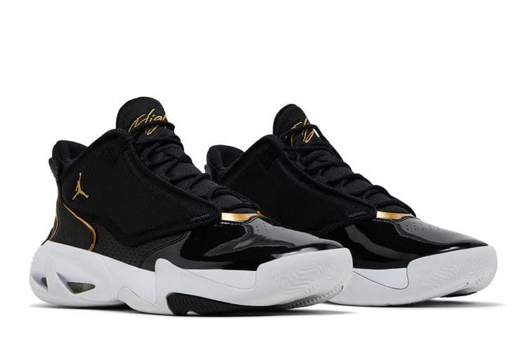 Jordan Max Aura 4 Black Metallic Gold