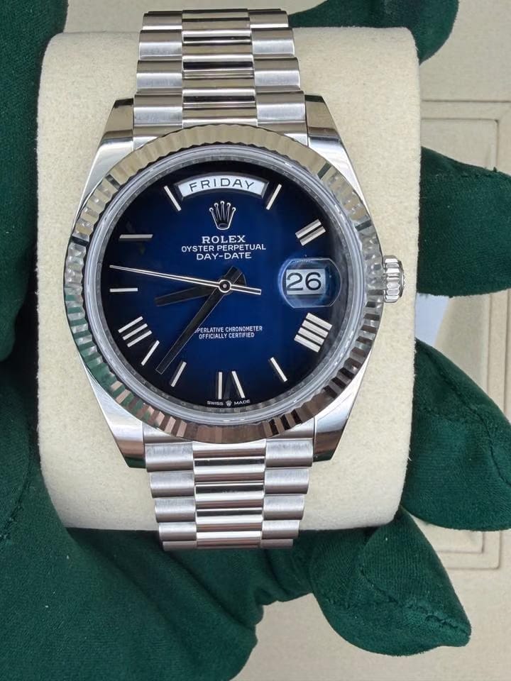 Rolex | Day-Date | 228236 | Platinum | Platinum | Blue | Automatic