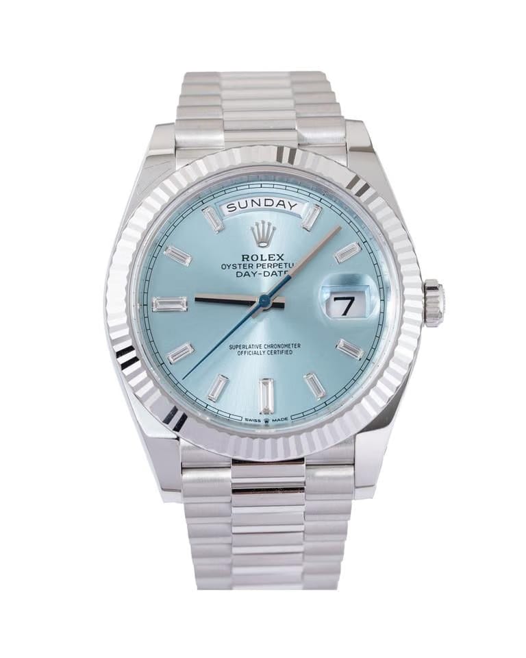 Rolex | Day-Date | 228236 | Platinum | 40 mm | Blue | Automatic