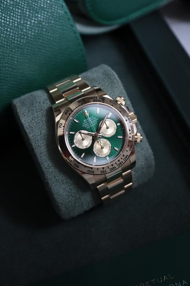 Rolex | Daytona | 126508 | Gold/Steel | Yellow gold | Green | Automatic