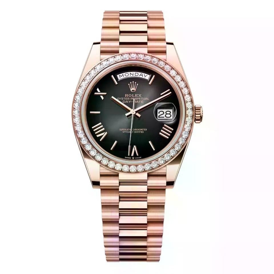 Rolex | Day-Date | 228345RBR-0025 | 40 mm | Rose gold | Automatic