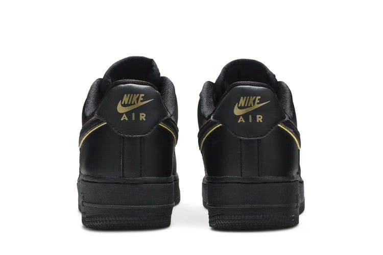 Wmns Air Force 1 Low '07 Essential 'Black Gold Swoosh'