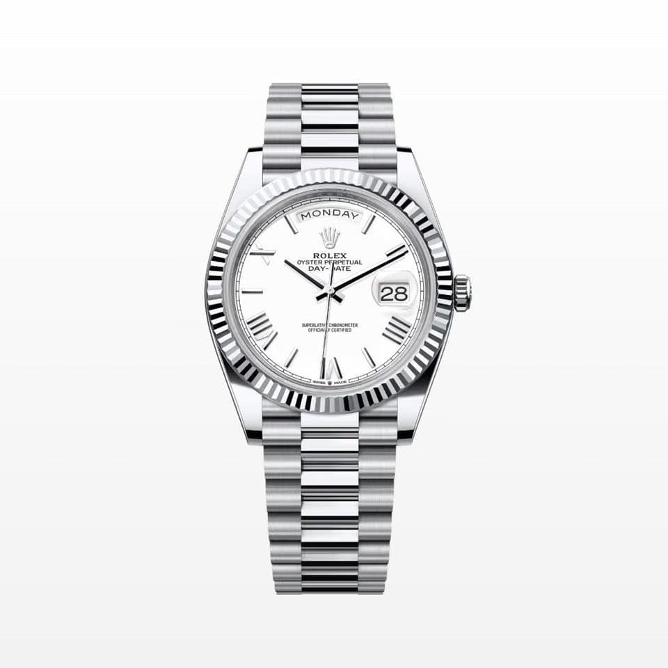 Rolex | Day-Date | 228236 | Platinum | 40 mm | Platinum | White | Automatic