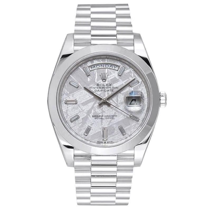 Rolex | Day-Date | 228206 | Platinum | 40 x 48 mm | Platinum | White | Automatic