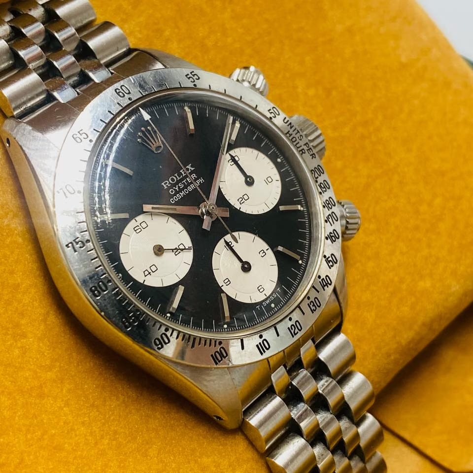 Rolex | Daytona | 6265 | Steel | 37 mm | Steel | Black | Manual winding