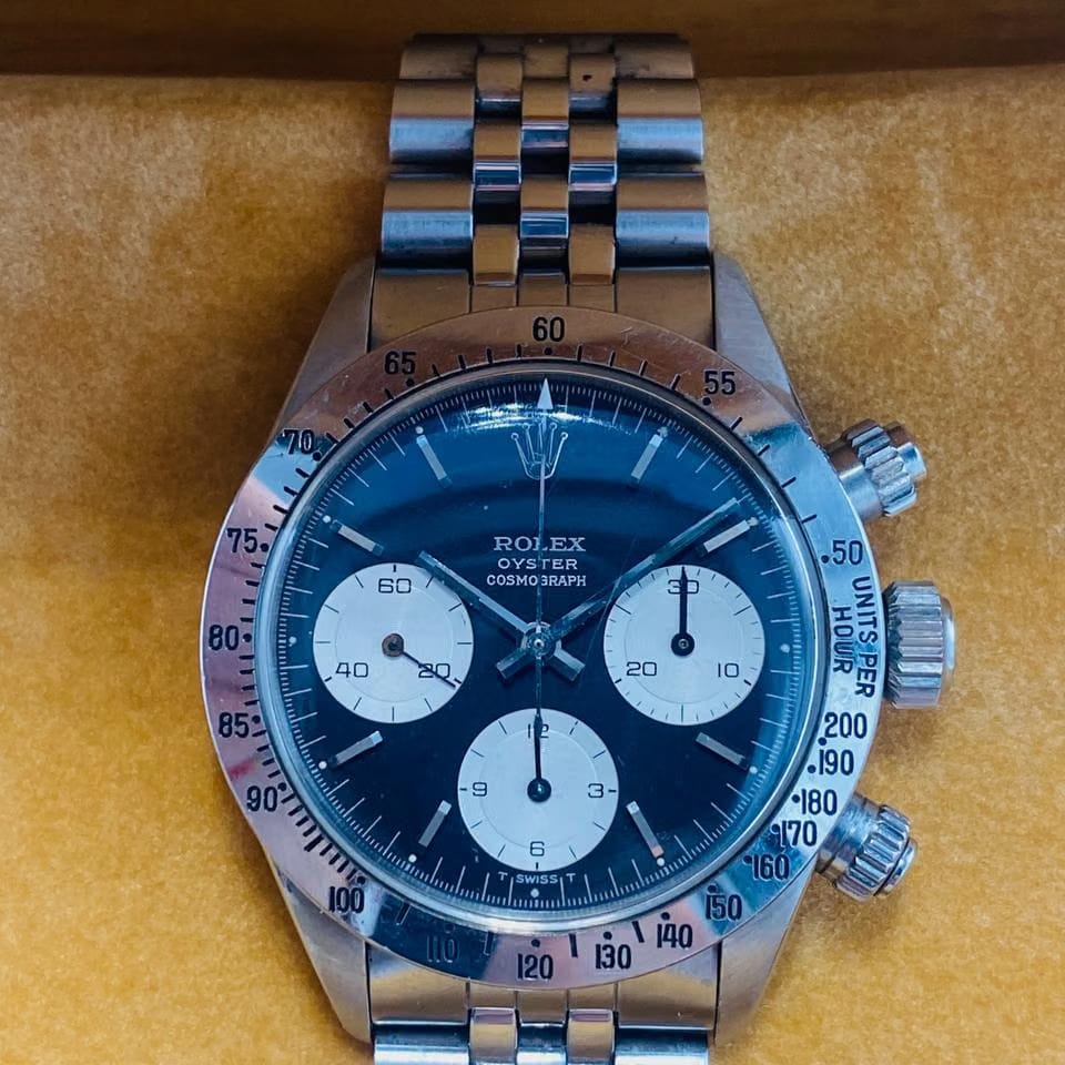 Rolex | Daytona | 6265 | Steel | 37 mm | Steel | Black | Manual winding