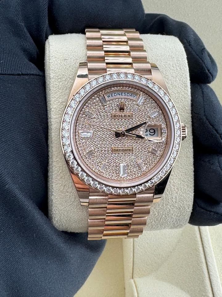 Rolex | Day-Date | 228345RBR | Rose gold | 40 x 48 mm | Rose gold | Gold (solid) | Automatic