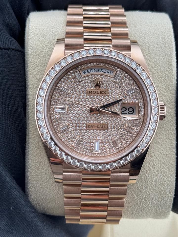Rolex | Day-Date | 228345RBR | Rose gold | 40 x 48 mm | Rose gold | Gold (solid) | Automatic