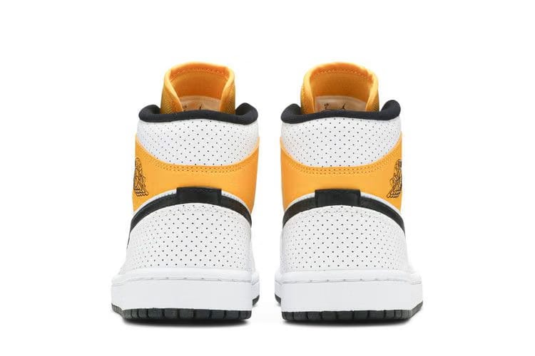 Wmns Air Jordan 1 Mid 'Perforated - White University Gold'