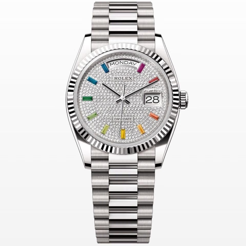 Rolex | Day-Date | 128239 | White gold | 36 x 43 mm | White gold | Gold (solid) | Automatic