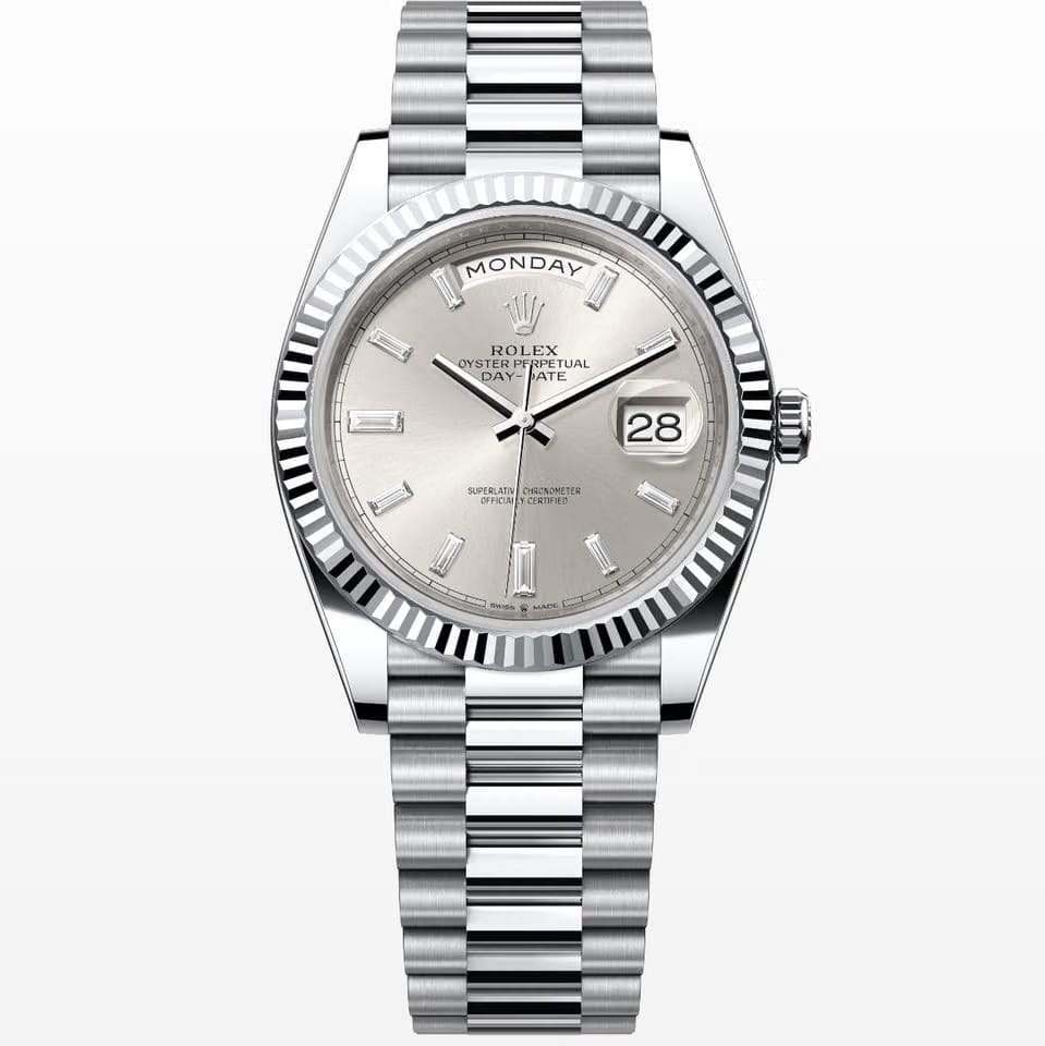 Rolex | Day-Date | 228236 | Platinum | 40 mm | Platinum | Silver (solid) | Automatic