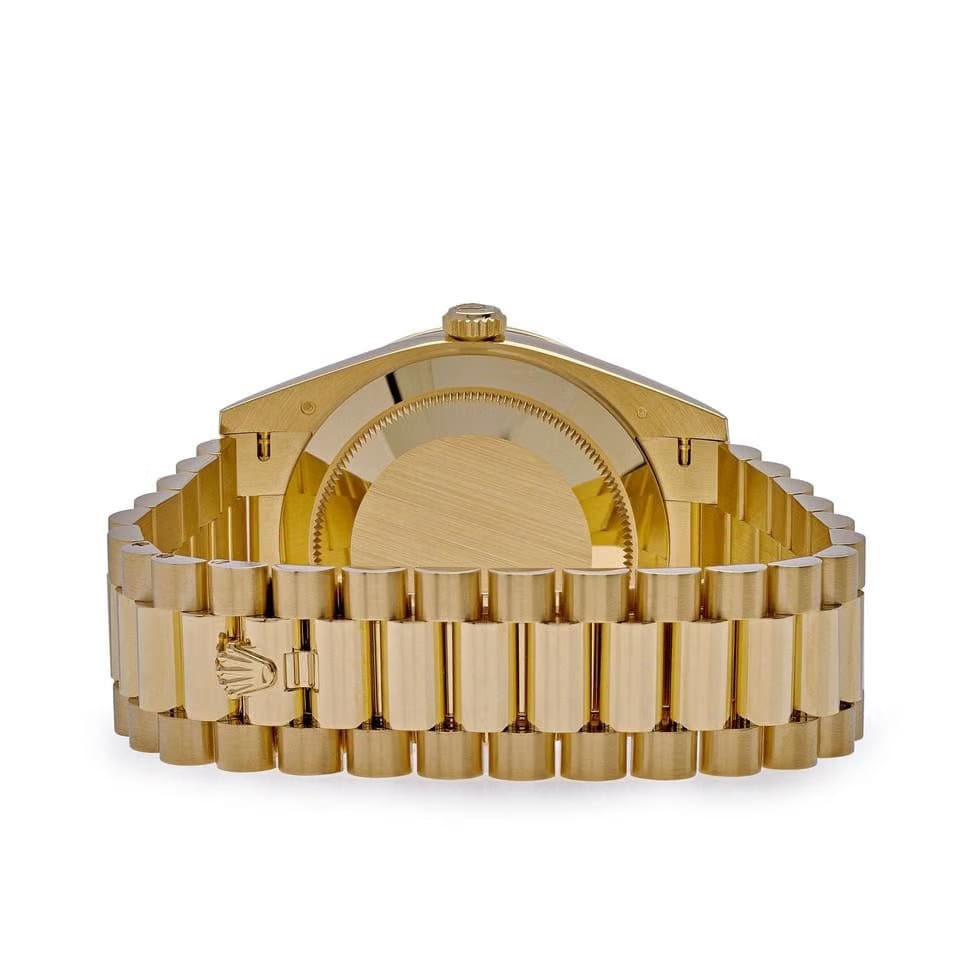 Rolex | Day-Date | 228348RBR-0039 | Yellow gold | 40 mm | Yellow gold | Black | Automatic
