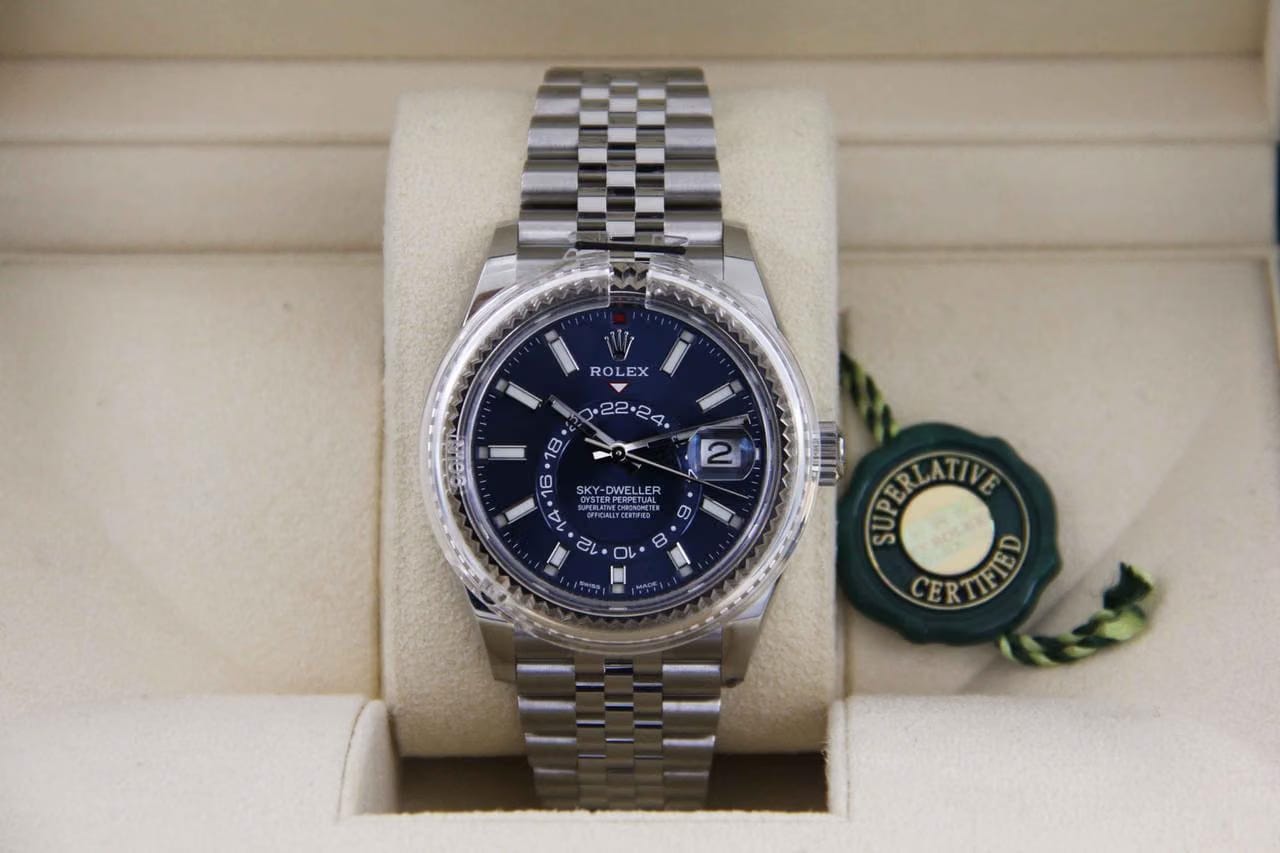 Rolex | Sky-Dweller | 326934-0004 | Gold/Steel | 42 mm | Steel | Blue | Automatic