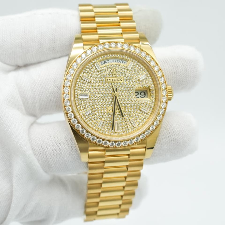 Rolex | Day-Date | 228348RBR | Yellow gold | 40 x 48 mm | Yellow gold | Yellow | Automatic