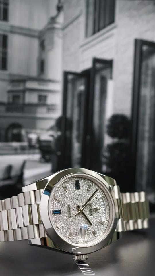 Rolex | Day-Date | 228206 | Platinum | 40 x 48 mm | Platinum | Silver | Automatic