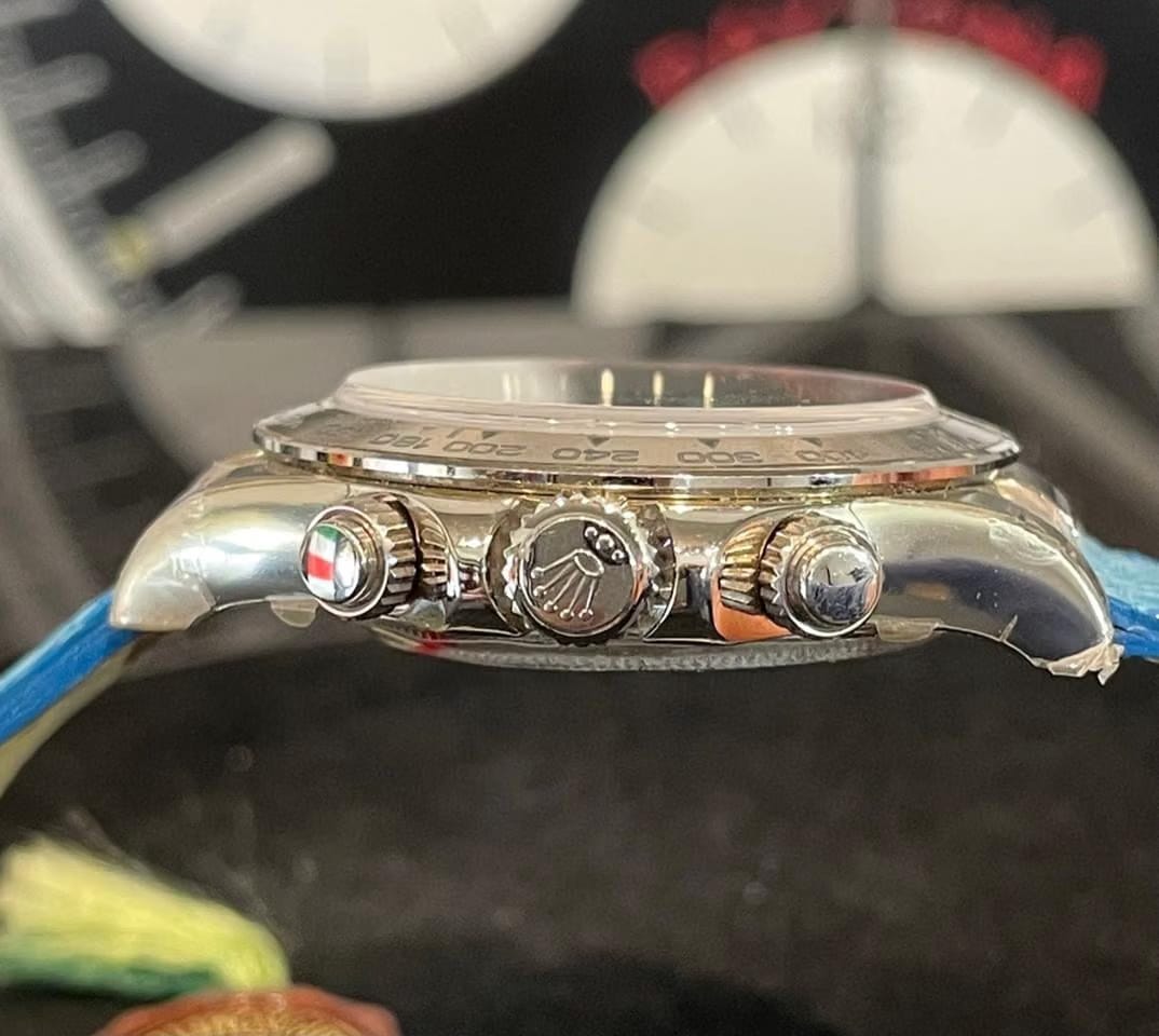 Rolex | Daytona | 116519 | White gold | 40 mm | Leather | Blue | Automatic