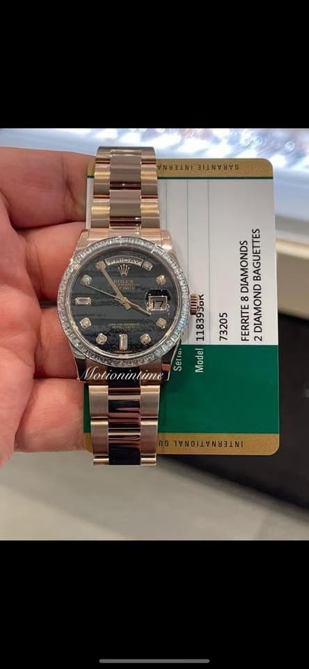 Rolex | Day-Date | 118395BR | Rose gold | 36 mm | Rose gold | Automatic